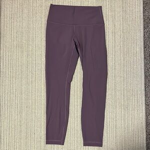 Purple Lululemon High-Waisted Crop Leggings